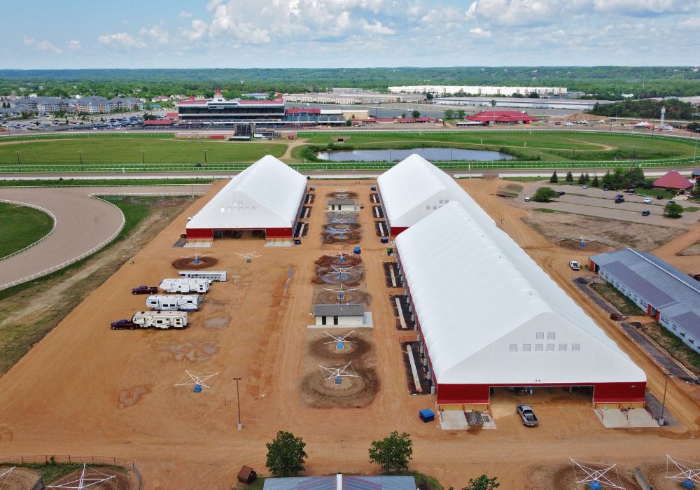 Horse Barn Construction at Canterbury Park