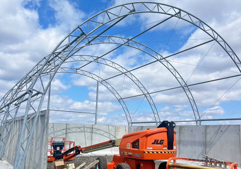 Dickinson County Iowa Salt Storage Dome