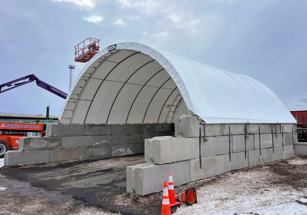 Salt Storage Building for Railroad Company