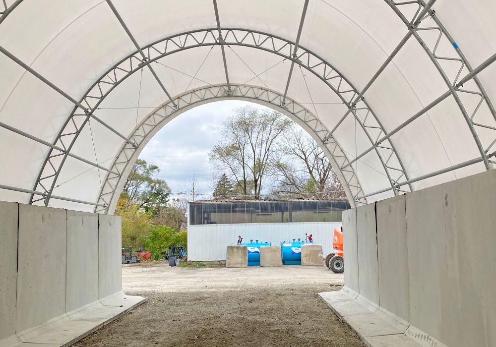 Robbins Illinois Salt Storage Shed