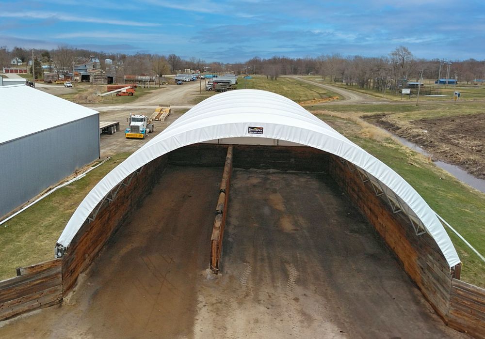 Installation Complete: Taylor County, Iowa Replacement Fabric Building