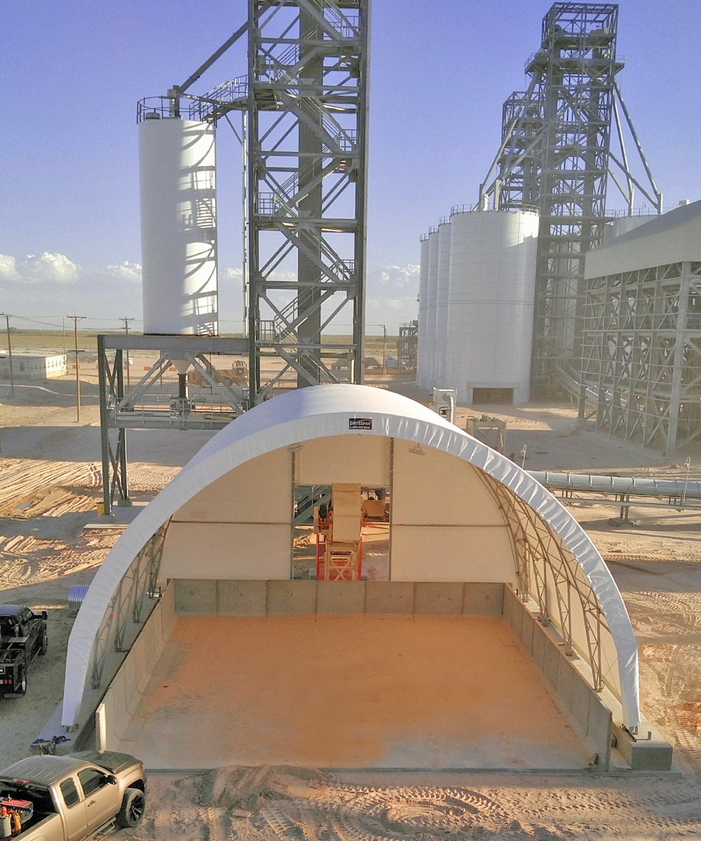 Dry Bulk Frac Sand Storage building 