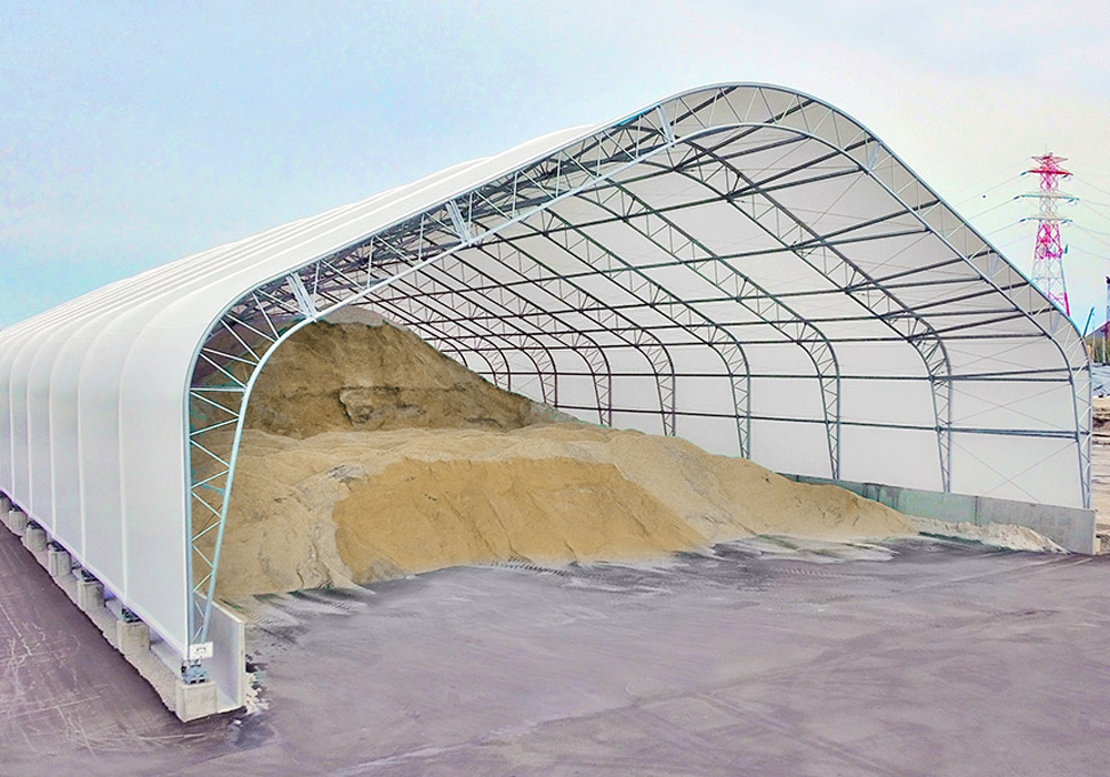 Dry Bulk Frac Sand Storage Building | GC Fabric Building Division