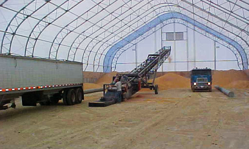 Flat Grain Storage Building