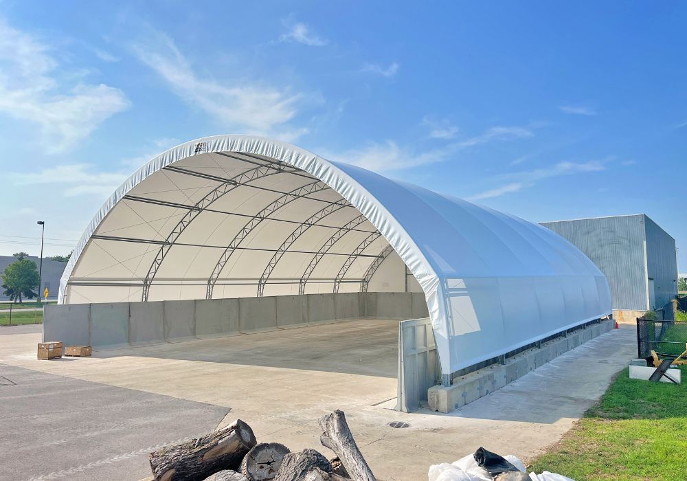 Sand & Road Salt Storage Dome, Building, Shed | GC Fabric Building Division