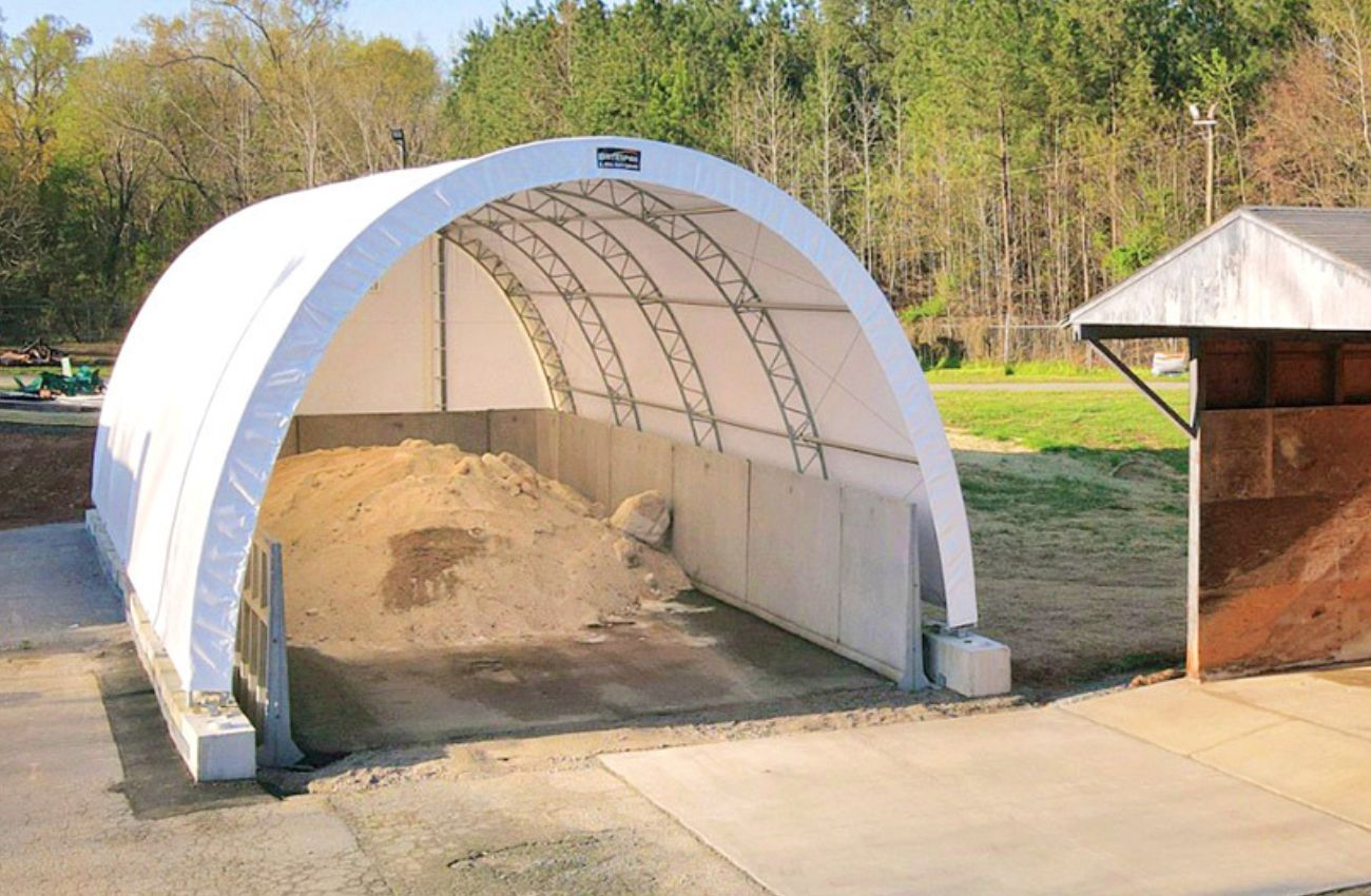 road salt storage shed