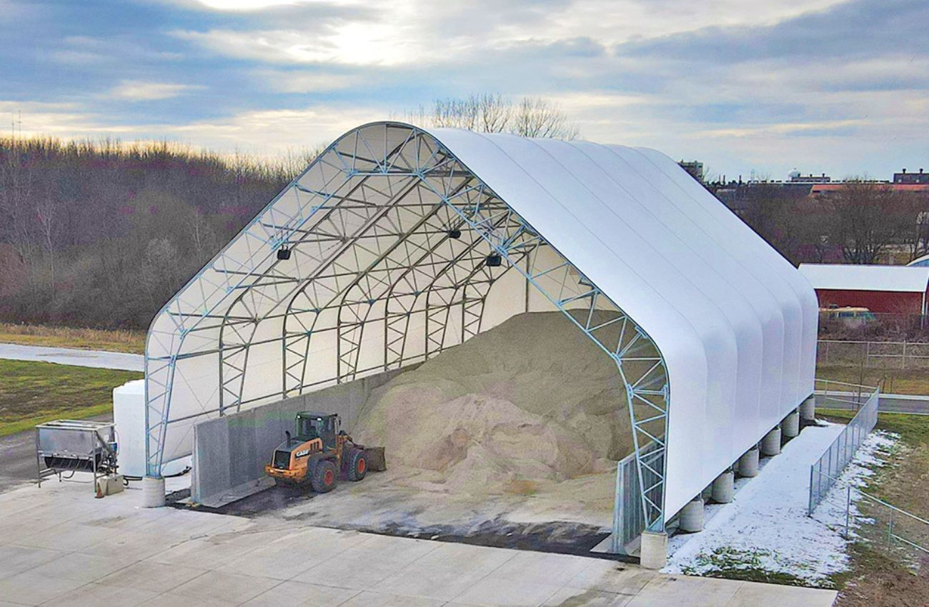 salt storage dome