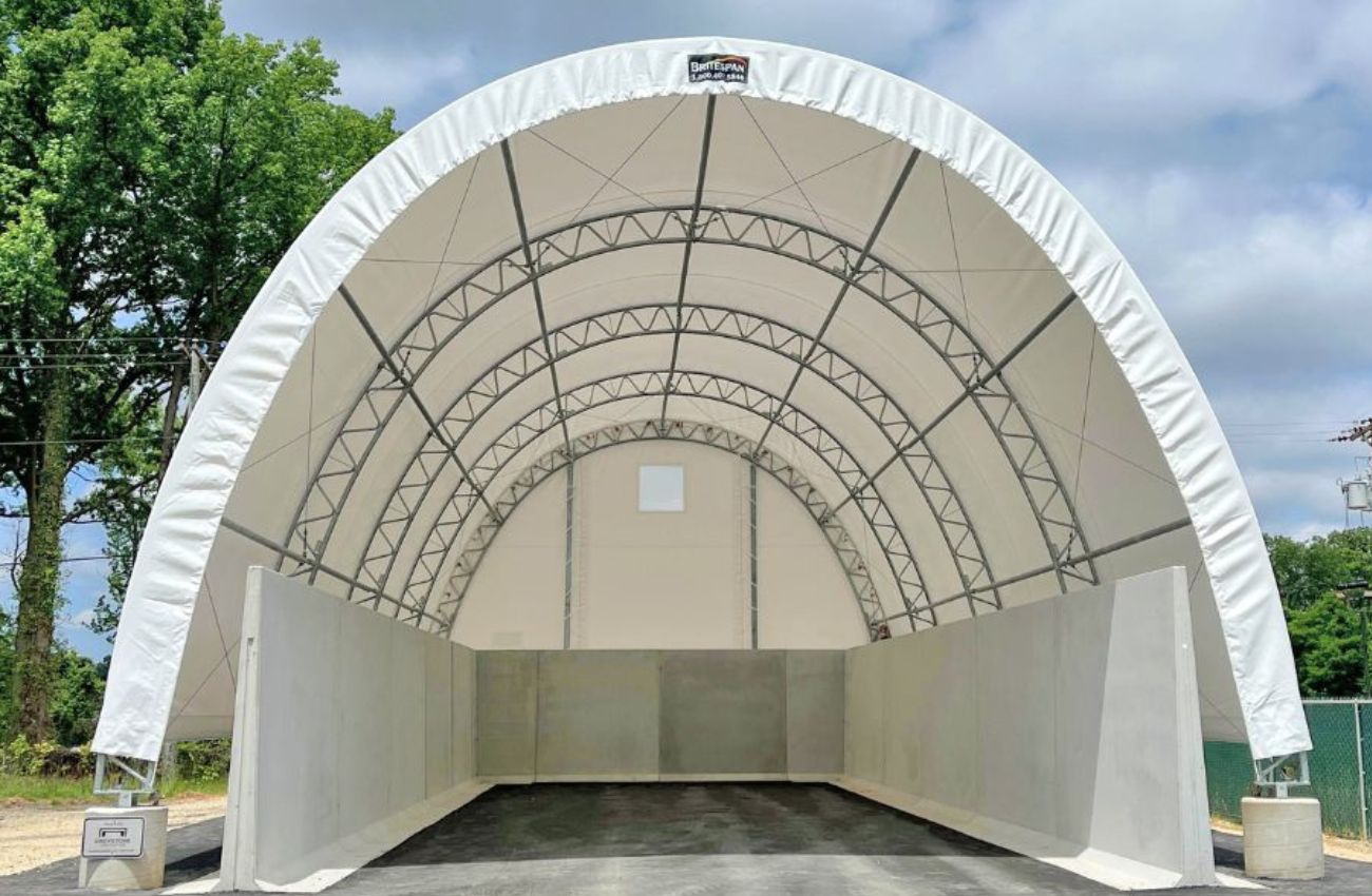 salt storage dome