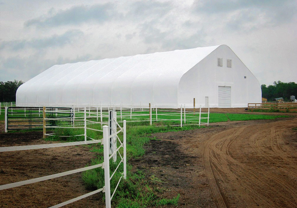 fabric covered riding arena cost