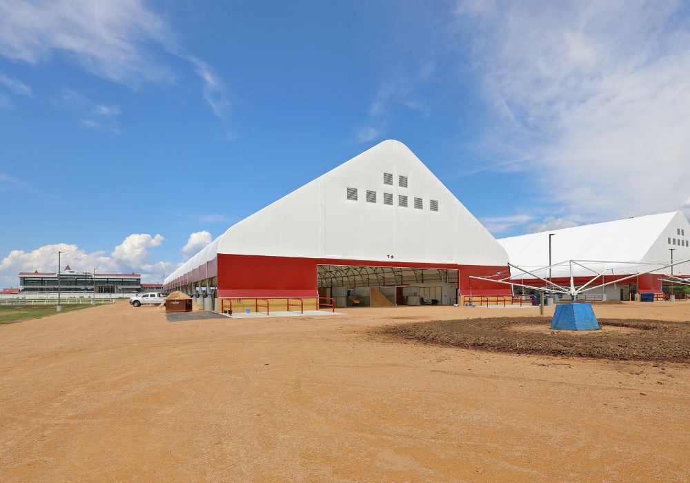 fabric covered riding arenas