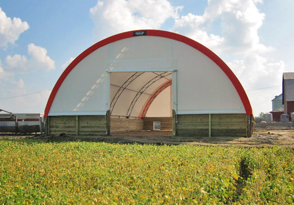 hoop barn construction