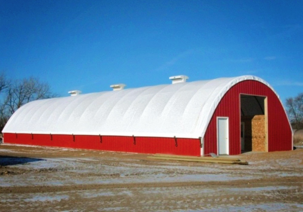 hoop barn construction