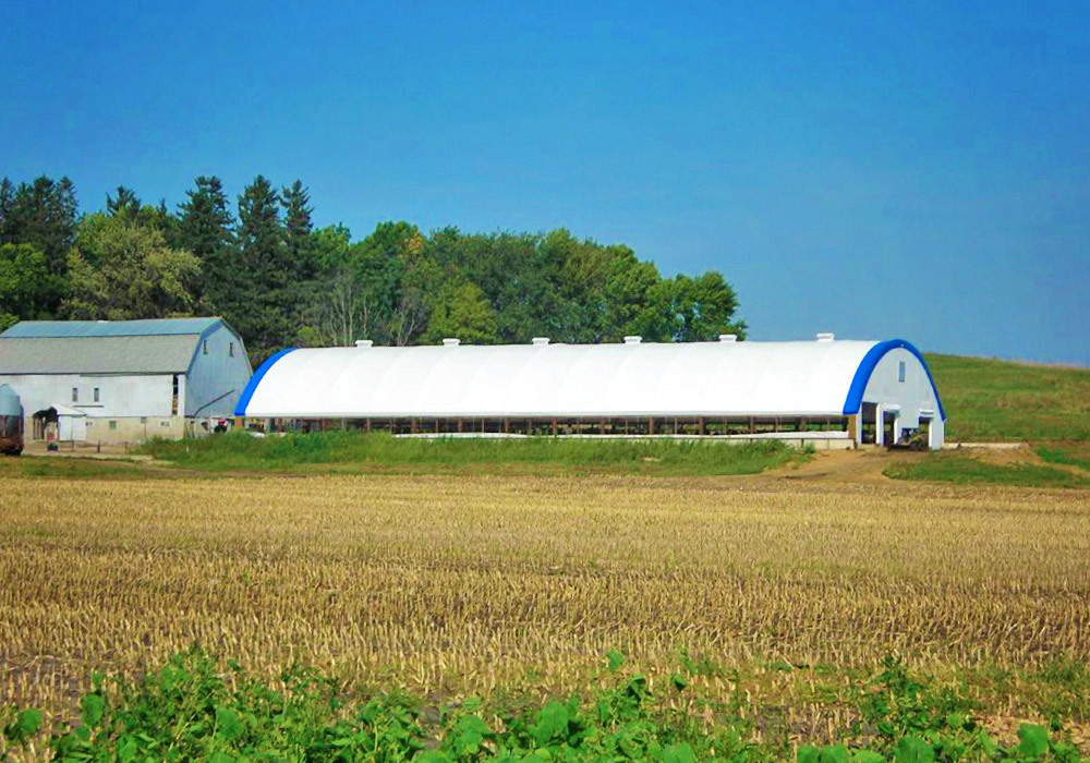 hoop barn construction